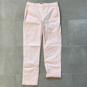 Jcrew High-rise girlfriend chino pant / 0 / SUNWASHED PINK